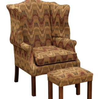 Country Classic Wing with North Hampton Footstool
