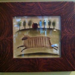 Carole Behrer "Sheep with Village"