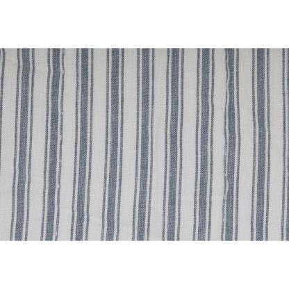Sawyer Mill Blue Ticking Stripe 5pc Daybed Quilt Set (1 Quilt, 1 Bed Skirt, 3 Standard Shams)