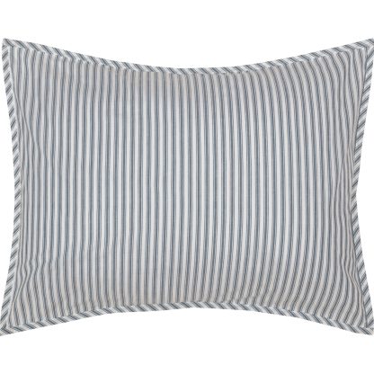 Sawyer Mill Blue Ticking Stripe 5pc Daybed Quilt Set (1 Quilt, 1 Bed Skirt, 3 Standard Shams)