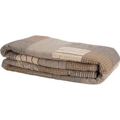 Sawyer Mill Charcoal California King Quilt 130Wx115L