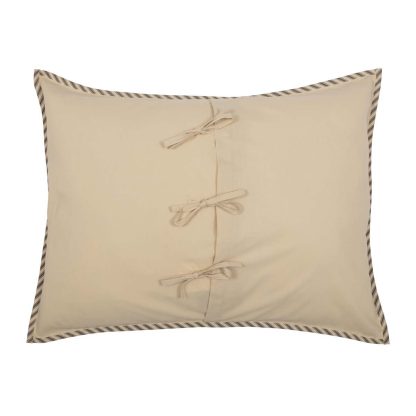 Sawyer Mill Charcoal Ticking Stripe Standard Sham 21x27