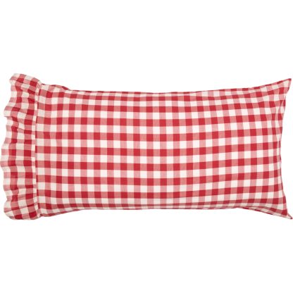 Annie Buffalo Red Check King Pillow Case Set of 2 21x40
