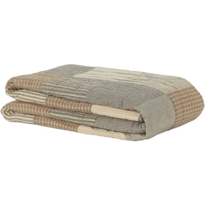 Sawyer Mill Charcoal Twin Quilt 68Wx86L