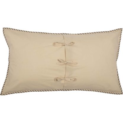 Sawyer Mill Charcoal Ticking Stripe King Sham 21x37