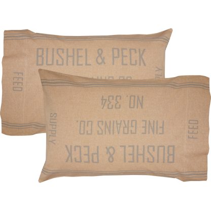 Grace Feed Sack Standard Pillow Case Set of 2 21x30