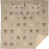 Sawyer Mill Star Charcoal Queen Quilt Set; 1-Quilt 90Wx90L w/2 Shams 21x27