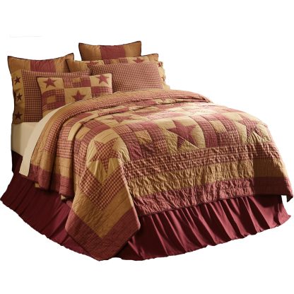 Ninepatch Star Queen Quilt 90Wx90L