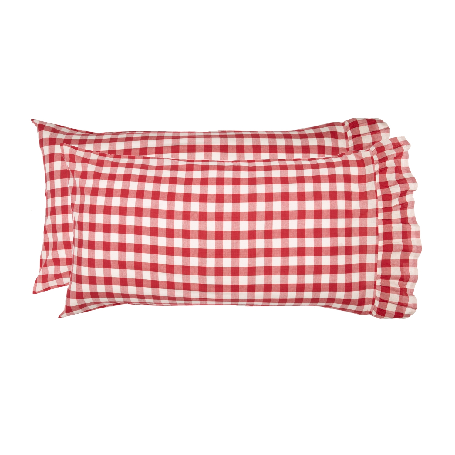 Annie Buffalo Red Check King Pillow Case Set of 2 21x40