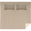 Sawyer Mill Charcoal Ticking Stripe California King Quilt Set; 1-Quilt 130Wx115L w/2 Shams 21x37