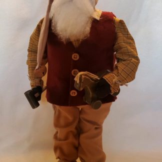Santa with wooden horse