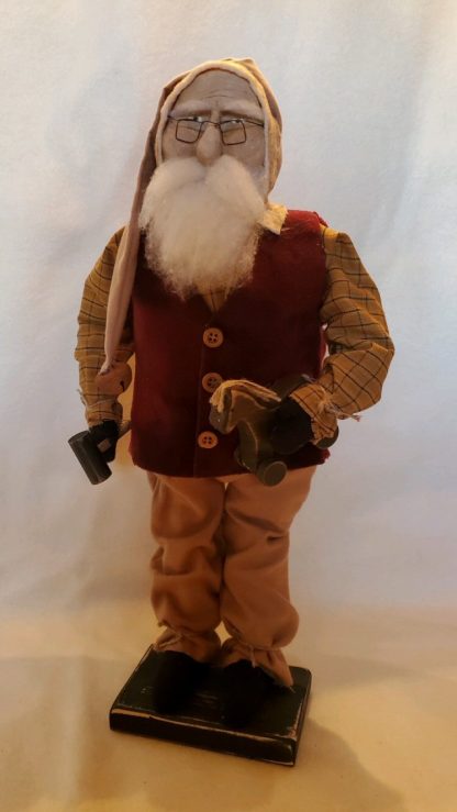 Santa with wooden horse