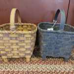 footed square basket