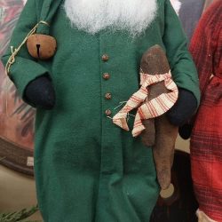 Green suit with gingerbread