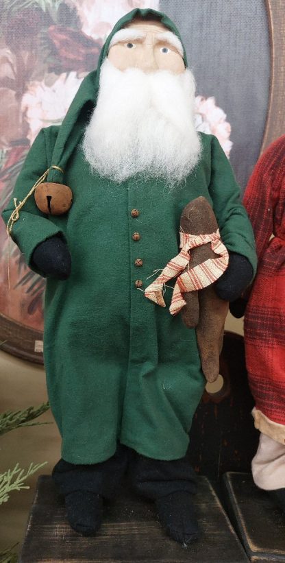 Green suit with gingerbread