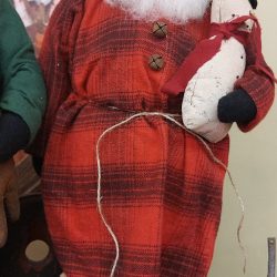 Red plaid with snowman