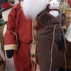Red plaid with snowman