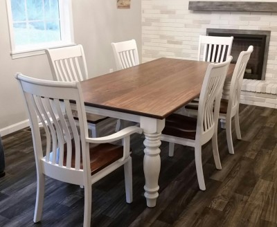 7 foot table with Chrisabella Chairs