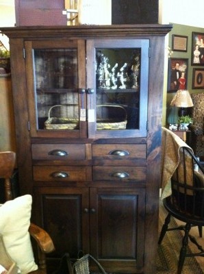 Tall Brown Cabinet